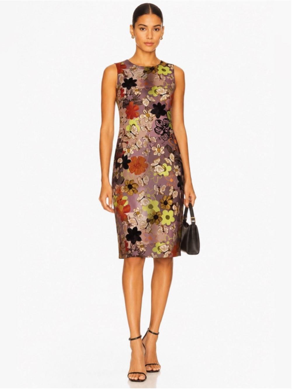 Luisa Cerano Floral Sheath Dress | Size US 6 (EU 36)